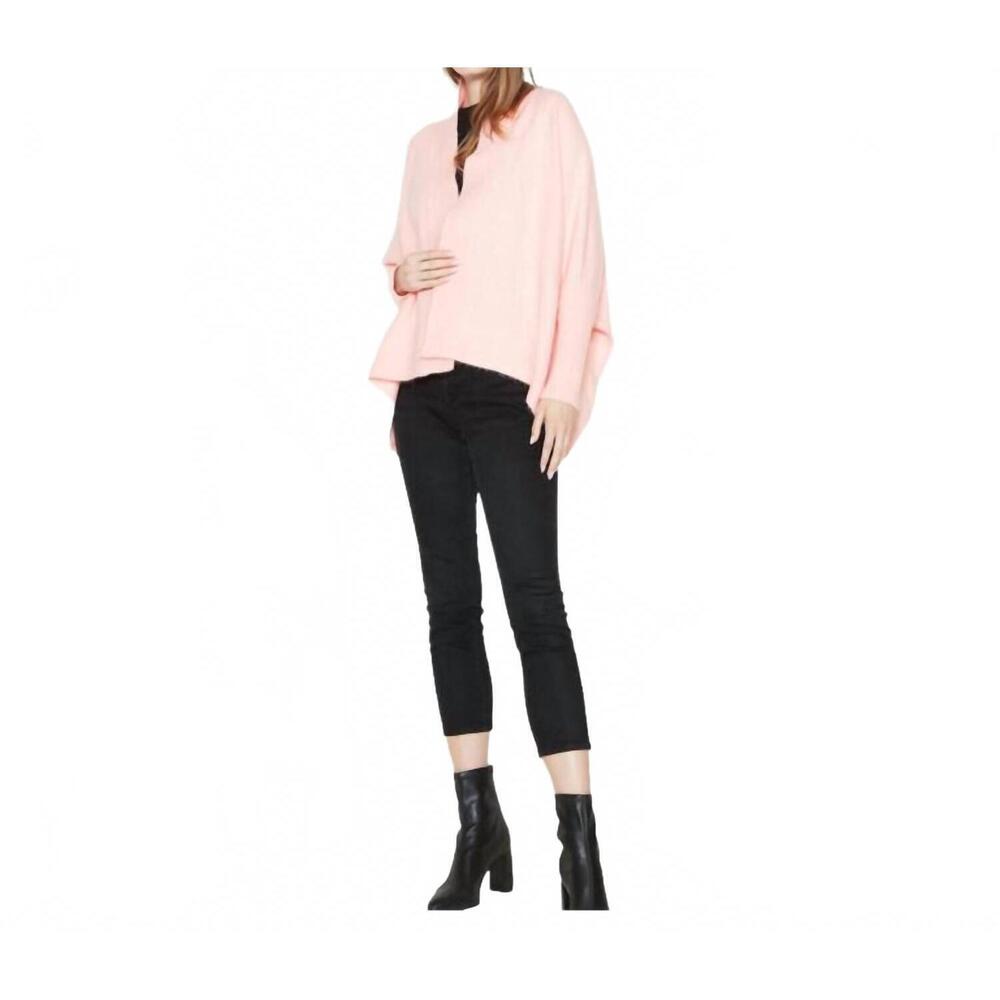 NEW LOOK BY M basic cape cardigan in pink